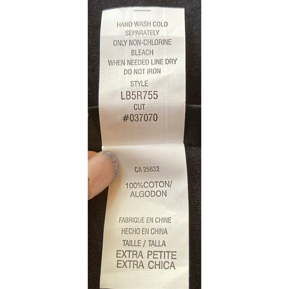 La Blanca XS Swim Coverup Black Tunic Dress Lace Deep V Sheer Cotton Perf Cond - Picture 10 of 11